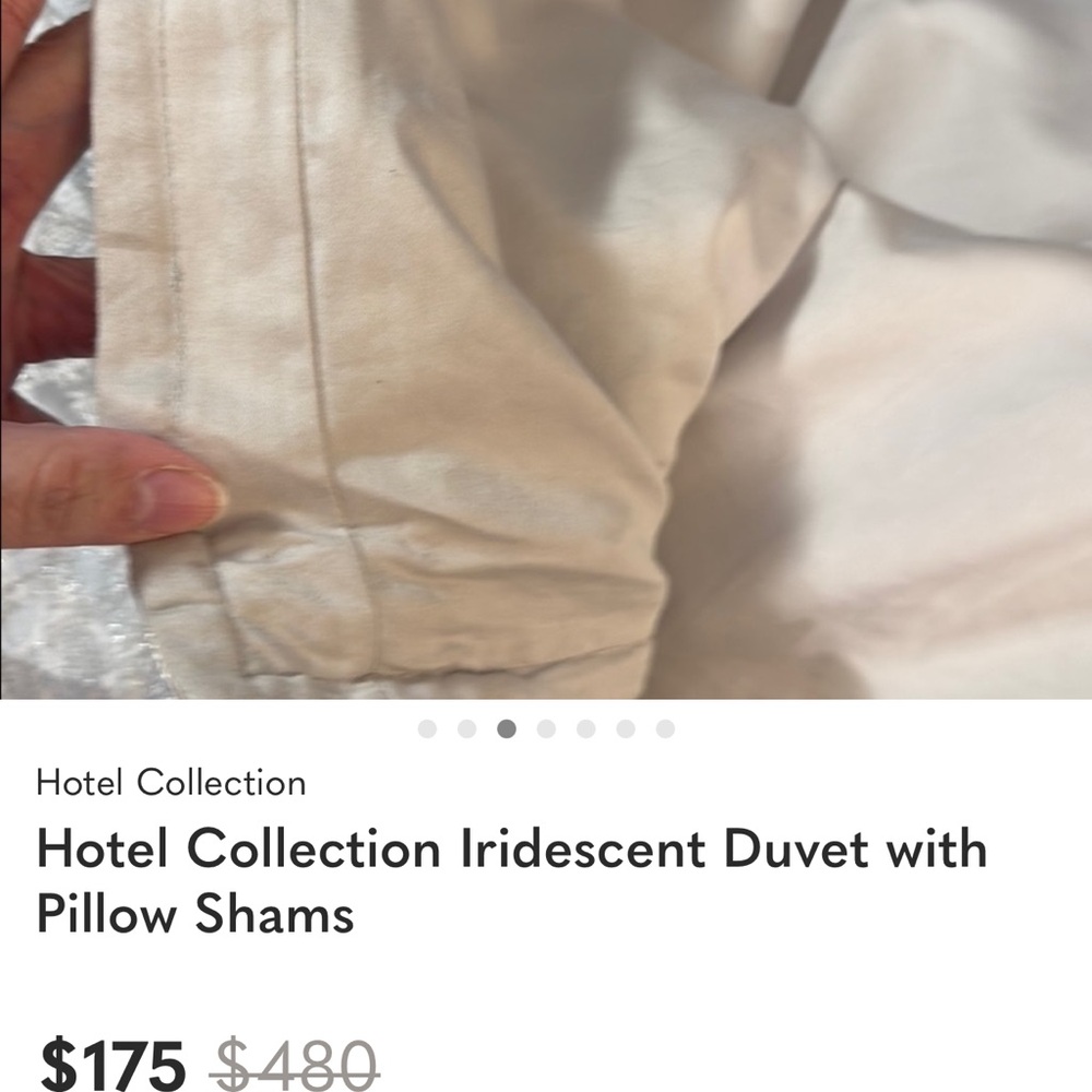 Hotel Collection Iridescent Silver Blue Luxury Comforter Set - Picture 10 of 11
